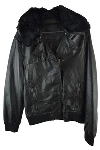 Giacca pelle nera EASTRAK taglia L donna biker casual outdoor capospalla - Foto 1 di 9