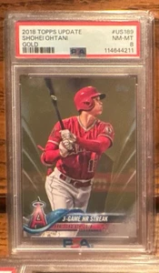 2018 Topps Update Series Shohei Ohtani #US189 Gold PSA 8 “3 Game HR Streak” - Picture 1 of 3
