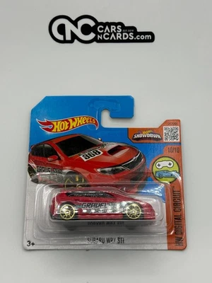 2016 Hot Wheels HW Digital Circuit 10/10 Gravel Subaru WRX STi Short Card - Image 1 of 2