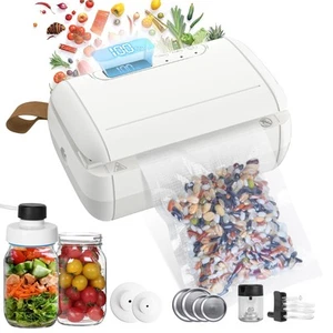 Mini Vacuum Sealer for Food, 10 in 1 Mini Bag Sealer Heat Seal with Cutter Re... - Picture 1 of 7