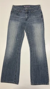 Pantalones de mezclilla plateados para mujer corte bota 29X30 - Imagen 1 de 14