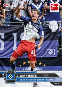 2025-26 Topps Now Bundesliga #24 Luka Vuskovic erstes HSV Tor - Picture 1 of 1