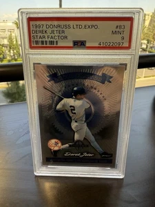 Donruss Limited Exposure 1997 - Derek Jeter - Star Factor - Yankees - PSA 9 como nuevo - Imagen 1 de 4
