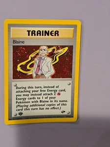 SWIRL! 🌀1st Edition💚 Pokémon BLAINE Gym Challenge * 17/132 * Holo LP++/ NM?? - Bild 1 von 10
