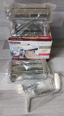 Ernesto Pasta Maker Stainless Steel Three Different Rollers Opened Never Used  - Image 1 of 4