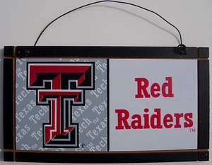 New Texas Tech Red Raiders University College Licensed Wooden Sign Sport Fan - Picture 1 of 1