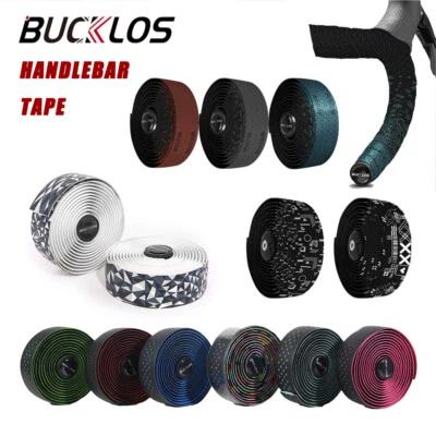 BUCKLOS Handlebar Wrap Tape PU EVA Soft Breathable Bike Bar Tape with End Plugs - Image 1 of 4