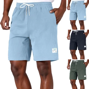 Pantaloncini corti uomo alla moda pantaloni casual sportivi corsa allenamento pantaloncini - Foto 1 di 21