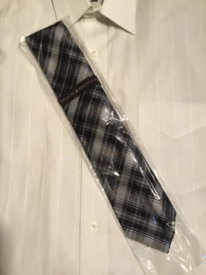 Black Brown Mens Tie - Image 1 of 4