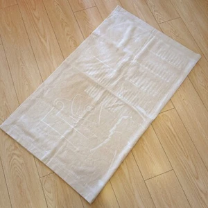 NEU Chanel RIESIGER CC Logo cremebeige Wolle Seidenschal Decke Überwurf Stola Schal - Bild 1 von 8