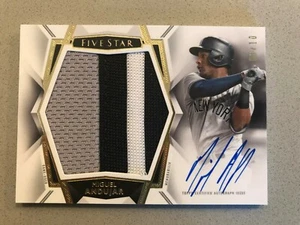 2019 Topps Five Star Autographed Jumbo Patch Yankees Miguel Andujar # 3/10 - Picture 1 of 2
