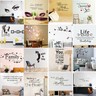 Removable Vinyl Wall Decal Stickers - Inspirational Quote Art For Home Decor, Bedroom, DIY Murals