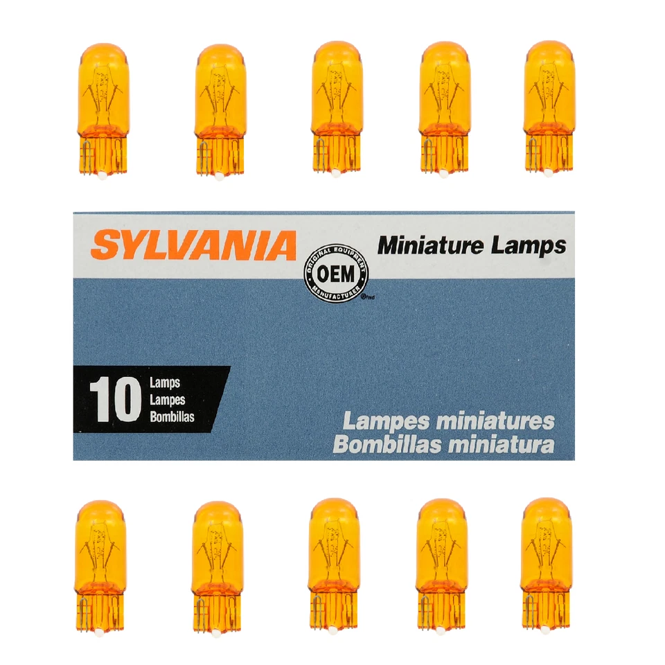 Sylvania 194NA Natural Amber Signal Bulb - Pack of 10 Bulbs - Image 1 of 1