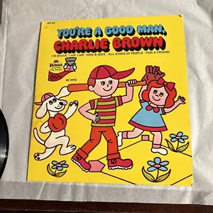 You’re A Good Man Charlie Brown Record Children's Music 45 RPM Records - Picture 1 of 3