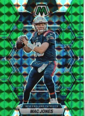 2023 Panini Mosaic #160 Mac Jones Green Mosaic - Image 1 of 2