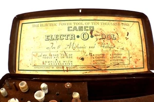 Casco Electr-O-TOOL BOX CASE & Bits Only for Mechanic & Hobbyist USA Vintage - Picture 1 of 12