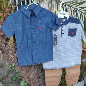 U.S. Polo ASSN.  Boys  set 3 piece size 5 - Picture 1 of 14