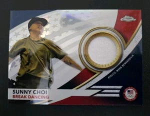 2024 Topps Chrome US Olympics #USA-SC SUNNY CHOI Team USA Memorabilia Patch - Foto 1 di 2