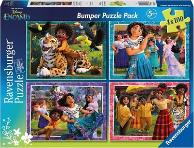 4x100pc Ravensburger Disney Shoes Off Magic On Bumper Jigsaw Puzzle Kids 5y+ - image 1 of 4