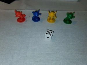 Milton Bradley Mouse Trap Complete Set Mice Tokens & Die - Replacement Parts - Picture 1 of 1