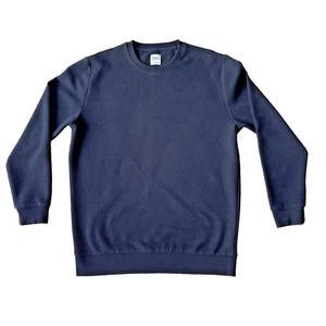 Zara Sweatshirt Men's XL Navy Blue Crewneck Quilted Performance Long Sleeve - Picture 1 of 7