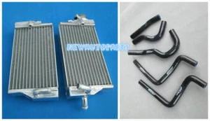 Black Aluminum Radiator + Hose For Honda CR125 CR125R CR 125 2002-2003 2002 2003 - Picture 1 of 9