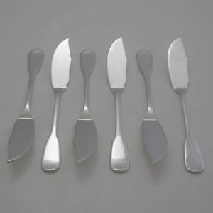 PLAIN FIDDLE Design  EPNS A1 SHEFFIELD Silver Service Cutlery Six Fish Eaters - Picture 1 of 2