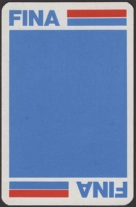 Playing Cards Single Card Old * FINA PETROL OIL * Advertising Logo Motor Car Gas - Bild 1 von 3