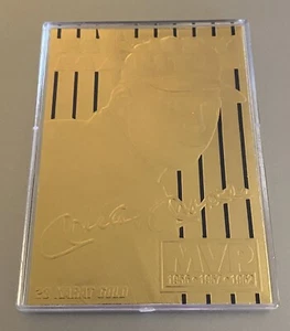 1996 Bleachers Mickey Mantle 23KT Gold Foil Sculptured Commemorative Ed. #3484 - Picture 1 of 3