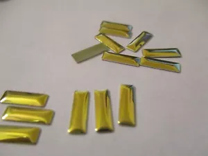 200 piezas cabezales de uñas barra de oro de 10 x 3 mm Hotfix plancha HF8 - Imagen 1 de 5