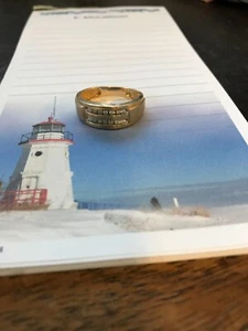 Anillo de oro amarillo y diamantes de 10k, talla 9 - IB negro - Imagen 1 de 3