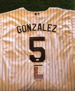 CARLOS GONZALEZ CARGO COLORADO ROCKIES SIGNED Jersey JSA/COA J15931 - Picture 1 of 1