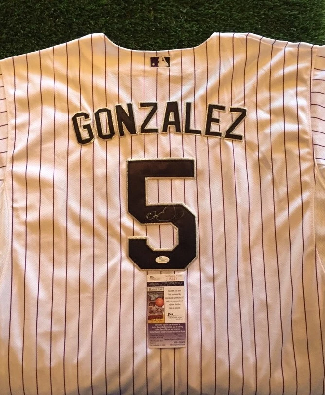 CARLOS GONZALEZ CARGO COLORADO ROCKIES SIGNED Jersey JSA/COA J15931 - Image 1 of 1