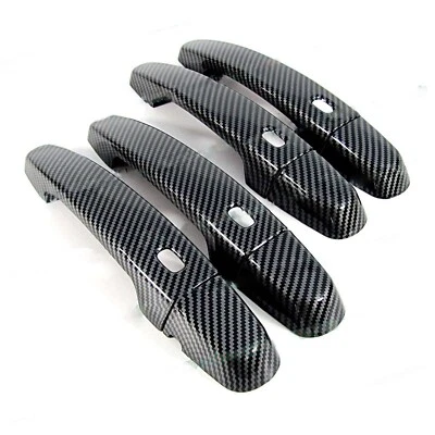Carbon Fiber Covers Trim For 18-23 Chevrolet Traverse SUV Smart Side Door Handle - Image 1 of 4