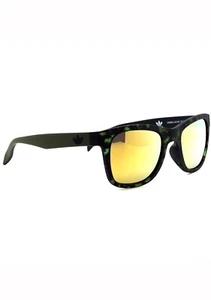 NEW Adidas Square Mirror 2.0 Sunglasses in Green Tortoise/Gold SALE CUTE - Picture 1 of 4