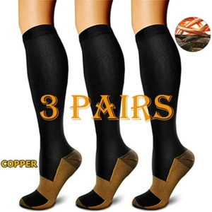 Plus Size Compression Socks 20-30 mmHg for Men and Women, Wide Stocking 2X-Large - Picture 1 of 12
