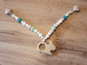 Kinderwagen Maxicosi Kette Baby Holz Spielzeug Motorik Geschenk Neu handmade - Bild 1 von 1