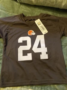 JUNGEN NEU MIT ETIKETT OFFIZIELL LIZENZIERTES CLEVELAND BROWNS NICK CHUBB #24 T-SHIRT GRÖSSE 6X/7 - Bild 1 von 11