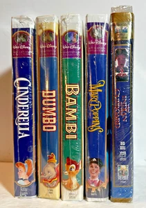 Walt Disney VHS Masterpiece Collection 5 Lot New Factory Sealed - Picture 1 of 4