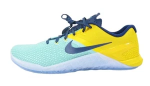 Nike Metcon SZ 15 Shoe Blue Yellow Crossfit Gym Trainer AV3720 ID 4 NEW 1 OF 1 - Picture 1 of 7