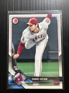 2018 Bowman Paper #49 Shohei Ohtani Pitching Angels RC Rookie - Picture 1 of 4