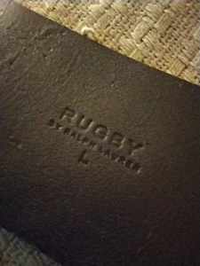 RUGBY Ralph Lauren - Women's Wide Large BLACK LEATHER BELT ( NO BUCKLE ) - Picture 1 of 12