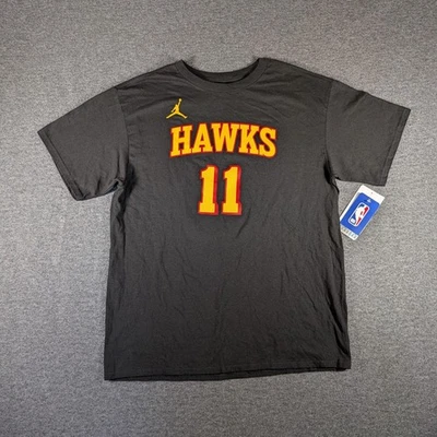 Nike Youth XL 18/20 Trae Young #11 T-Shirt  Black Atlanta Hawks NBA Graphic Tee - Image 1 of 4