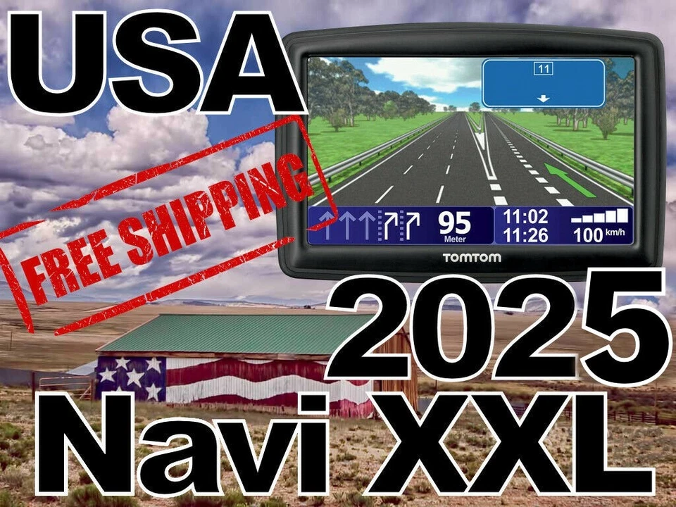 USA Navi XXL (großer Bildschirm) mit USA + Deutschland Karten (TomTom) 5 Zoll ! - Bild 1 von 1