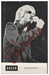 Y28893/ Michelangelo Autogramm Autogrammkarte 60er - Picture 1 of 2