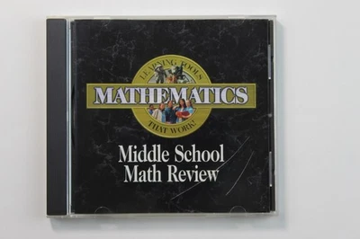 Middle School Math Review CD-ROM by Pro One Software - Pre-Owned, Untested - Image 1 of 4