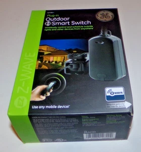 GE Plug-In Outdoor Smart Switch Model 12720 Zwave Wireless Outdoor NEW in box - Picture 1 of 4