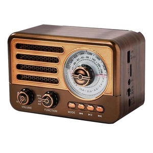 Récepteur Radio FM/AM/SW Portable Rétro, Haut-Parleur Bluetooth Vintage av3009 - Bild 1 von 6