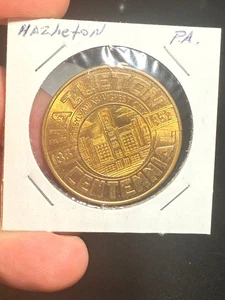 1957 Hazleton PA So Called Dollar Commemorative Medal - Bild 1 von 2