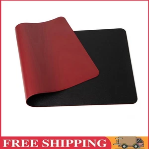 Double-Side PU Mouse Pad Waterproof Game Desk PC Mat (25x21cm Red+Black) - Bild 1 von 8